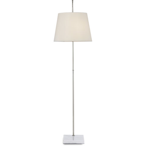Cloister 70 inch 75.00 watt Brushed Nickel/White Floor Lamp Portable Light