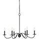 Traditional 6 Light 30 inch Aged Iron Chandelier Ceiling Light