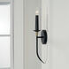 Amara 1 Light 5 inch Matte Black with Brass Sconce Wall Light