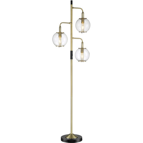 Kaira 72 inch 40.00 watt Black Floor Lamp Portable Light