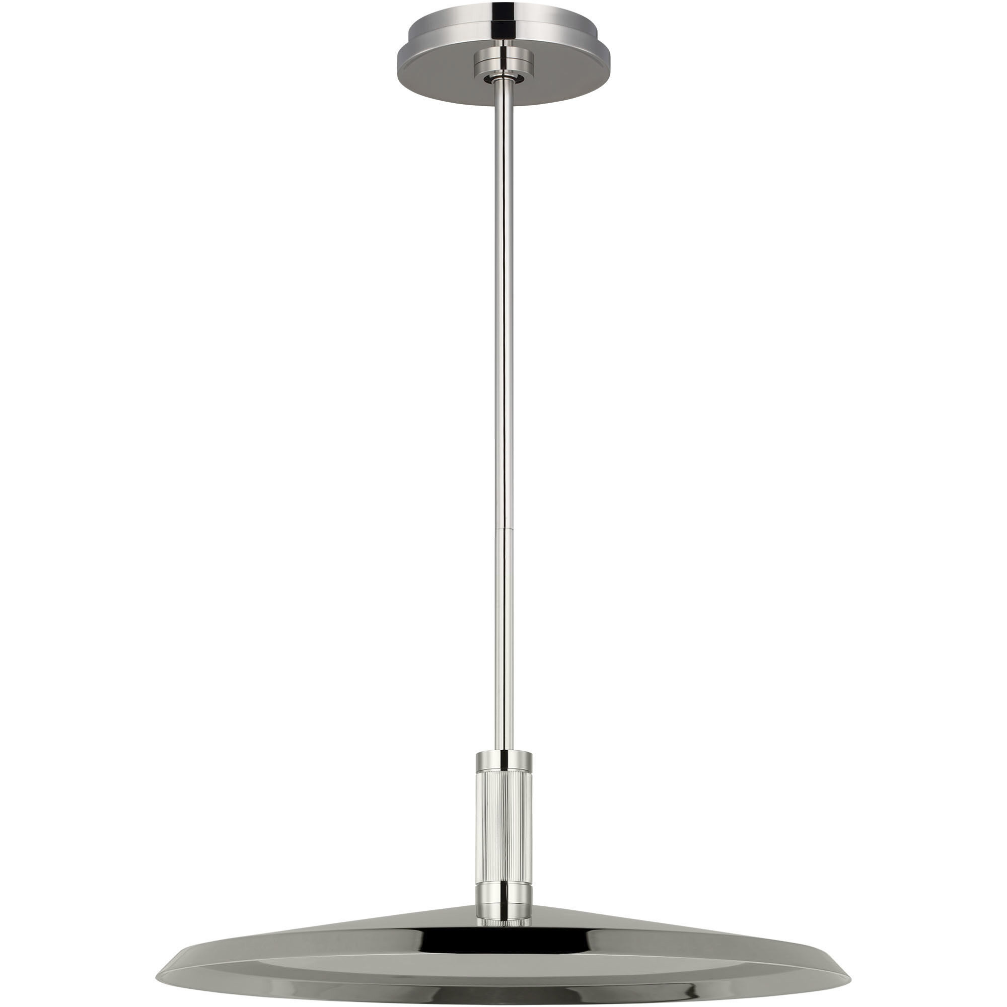 Avroko Saucer Direct LED 18 inch Polished Nickel Pendant Ceiling Light