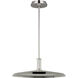 Avroko Saucer Direct LED 18 inch Polished Nickel Pendant Ceiling Light