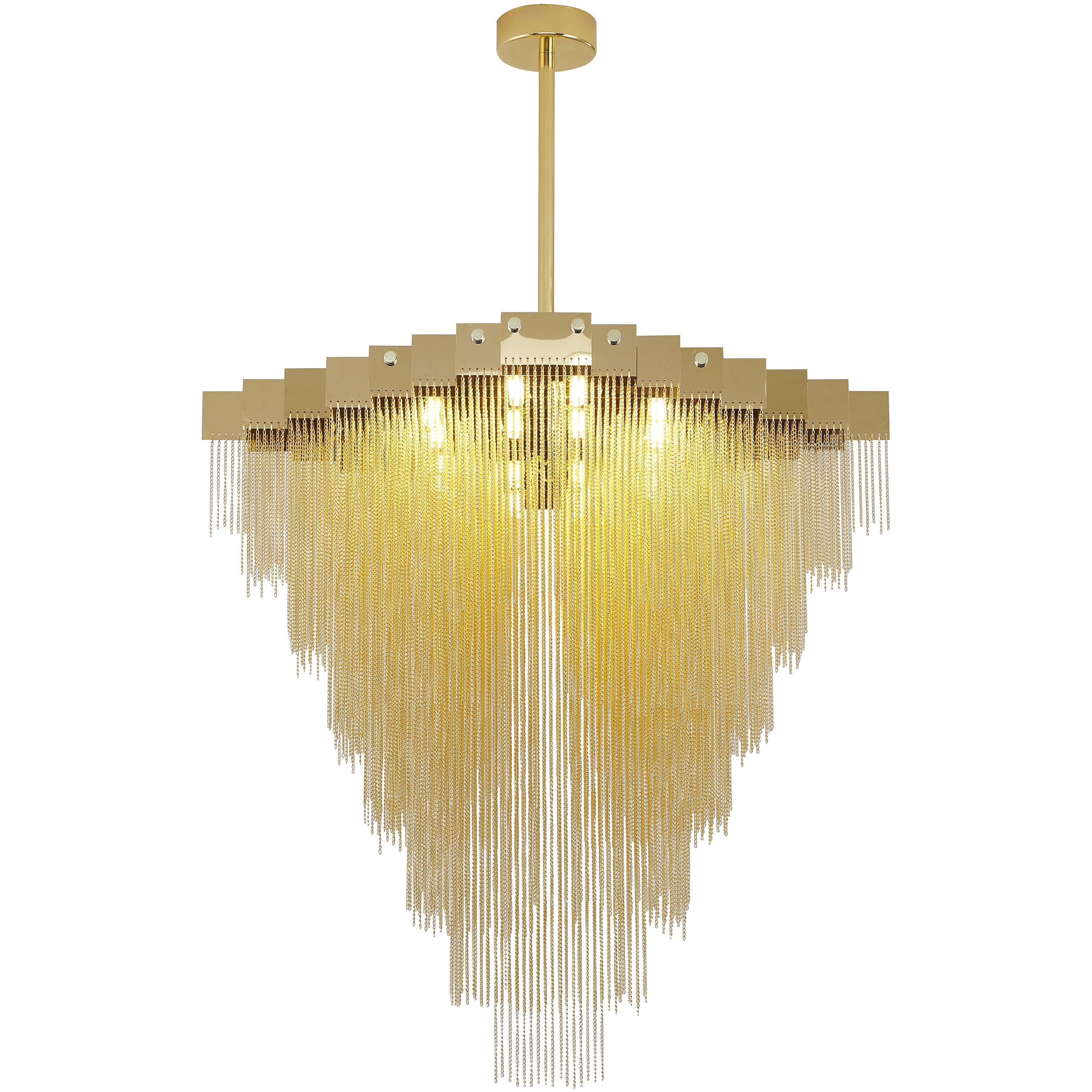 IMG Series 16 Light 23.6 inch Gold Chandelier Ceiling Light