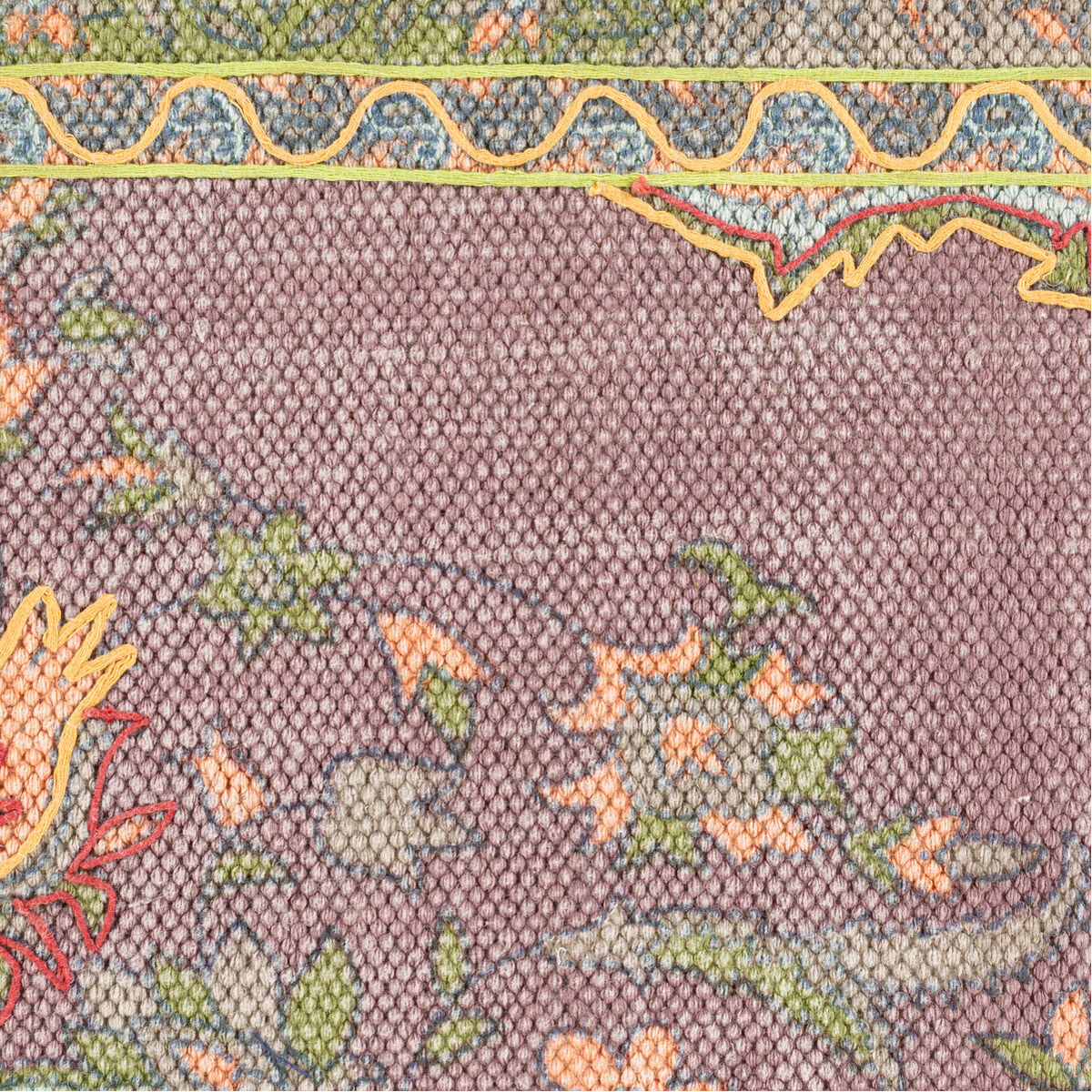 Francesca 24 X 16 inch Cream/Saffron/Lime/Eggplant/Burnt Orange/Mint Pillow Kit, Lumbar