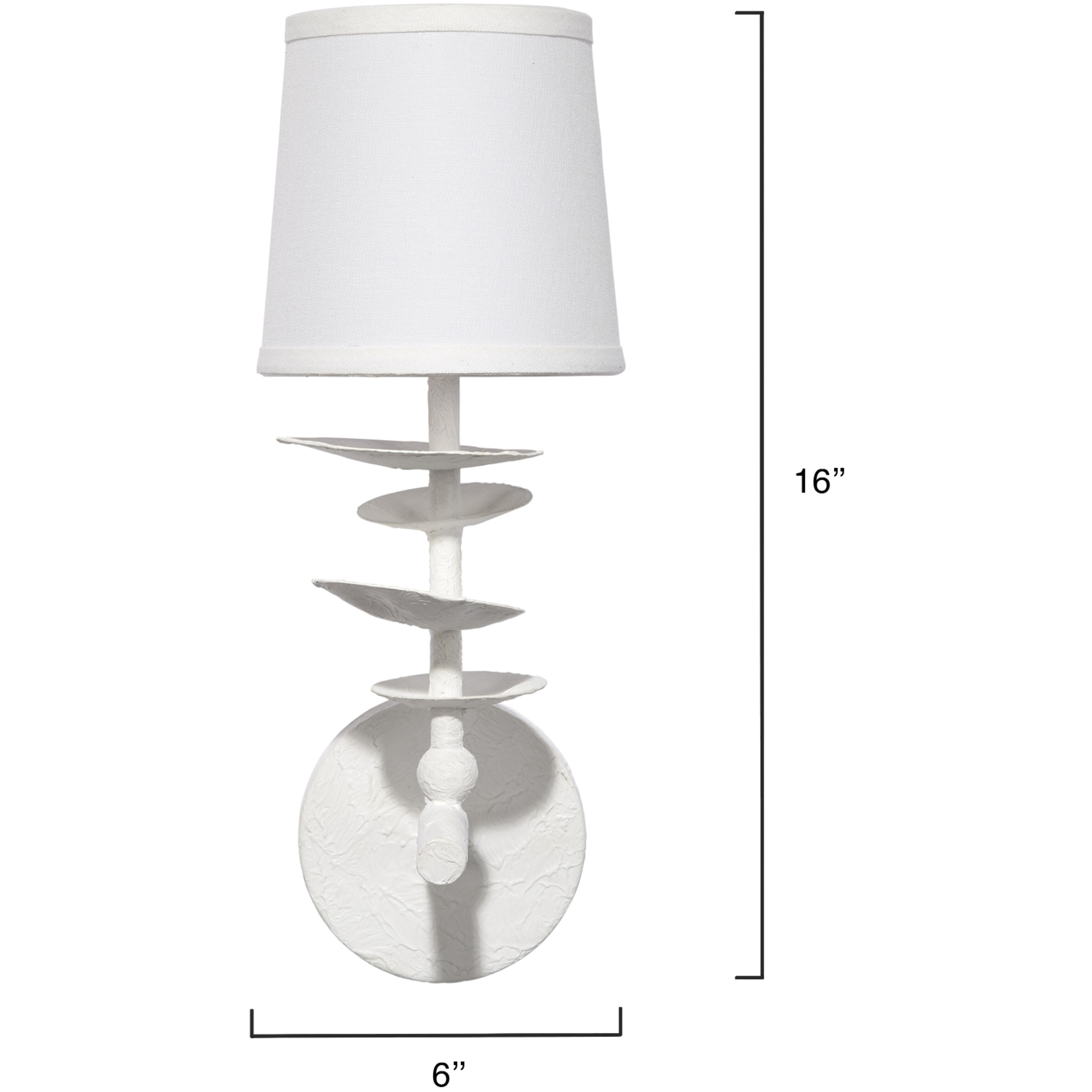 Petal 1 Light 6 inch White Wall Sconce Wall Light