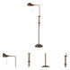 Croby 42 inch 60 watt Rust Floor Lamp Portable Light