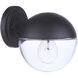 Evie 1 Light 7 inch Midnight Outdoor Wall Mount, Small
