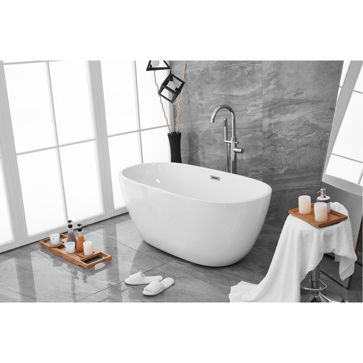 Allegra Glossy White Bathtub