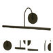 Slim-line 30 watt 14 inch Satin Brass Picture Light Wall Light