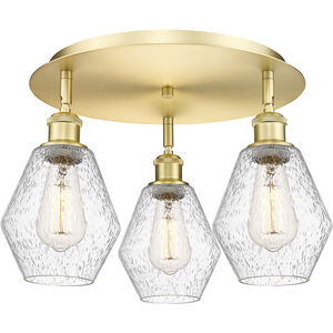 Cindyrella 3 Light 17.75 inch Satin Gold Flush Mount Ceiling Light in Seedy