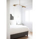 Emma 4 Light 41 inch Aged Brass Horizontal Pendant Ceiling Light