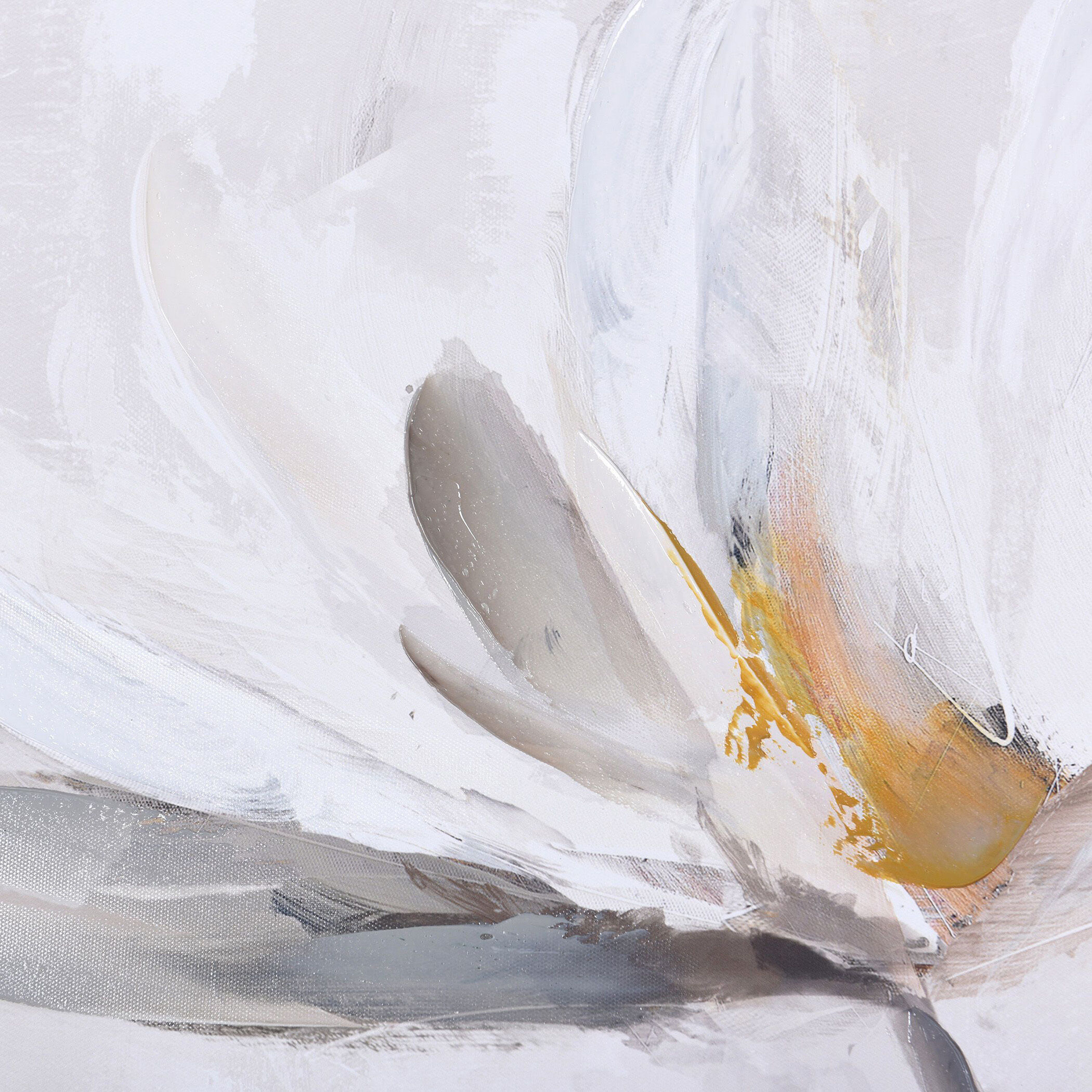 White Flowers White Wall Art