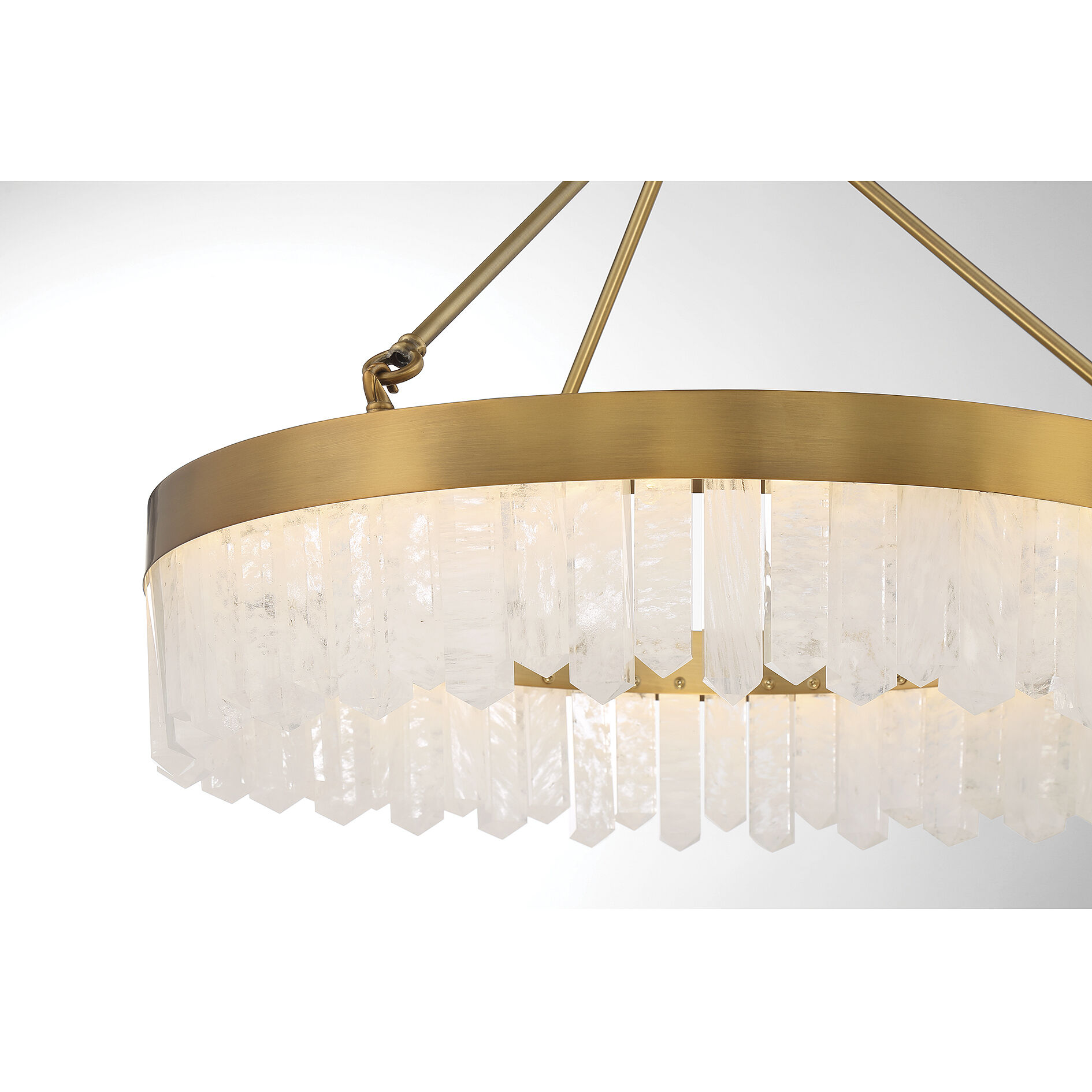 Landon LED 27 inch Warm Brass Pendant Ceiling Light