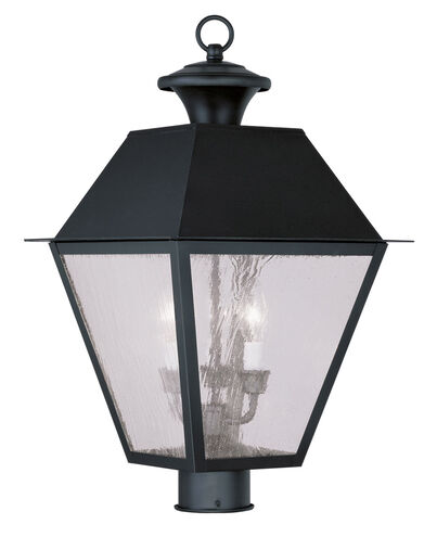 Mansfield 3 Light 20 inch Black Outdoor Post Top Lantern