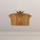 Alora Mood Kai 1 Light 16 inch Brushed Gold Semi-Flush Mount Ceiling Light