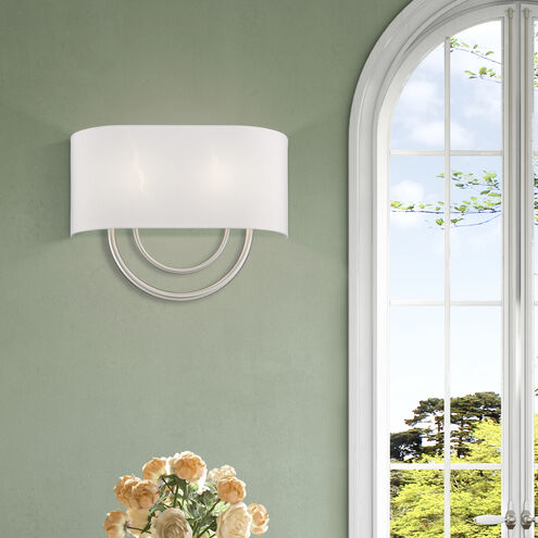 Stratton 2 Light 15 inch Brushed Nickel ADA Wall Sconce Wall Light