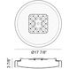 Callum LED 17.88 inch White and Clear Flush Mount Ceiling Light