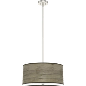 Solhaven 3 Light 19 inch Warm Grey Oak Pendant Ceiling Light