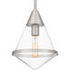 Hidalgo 1 Light 9.5 inch Brushed Nickel Mini Pendant Ceiling Light