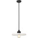 Paloma 1 Light 14 inch Matte Black Pendant Ceiling Light