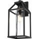 Zora 1 Light 19 inch Black Outdoor Wall Sconce
