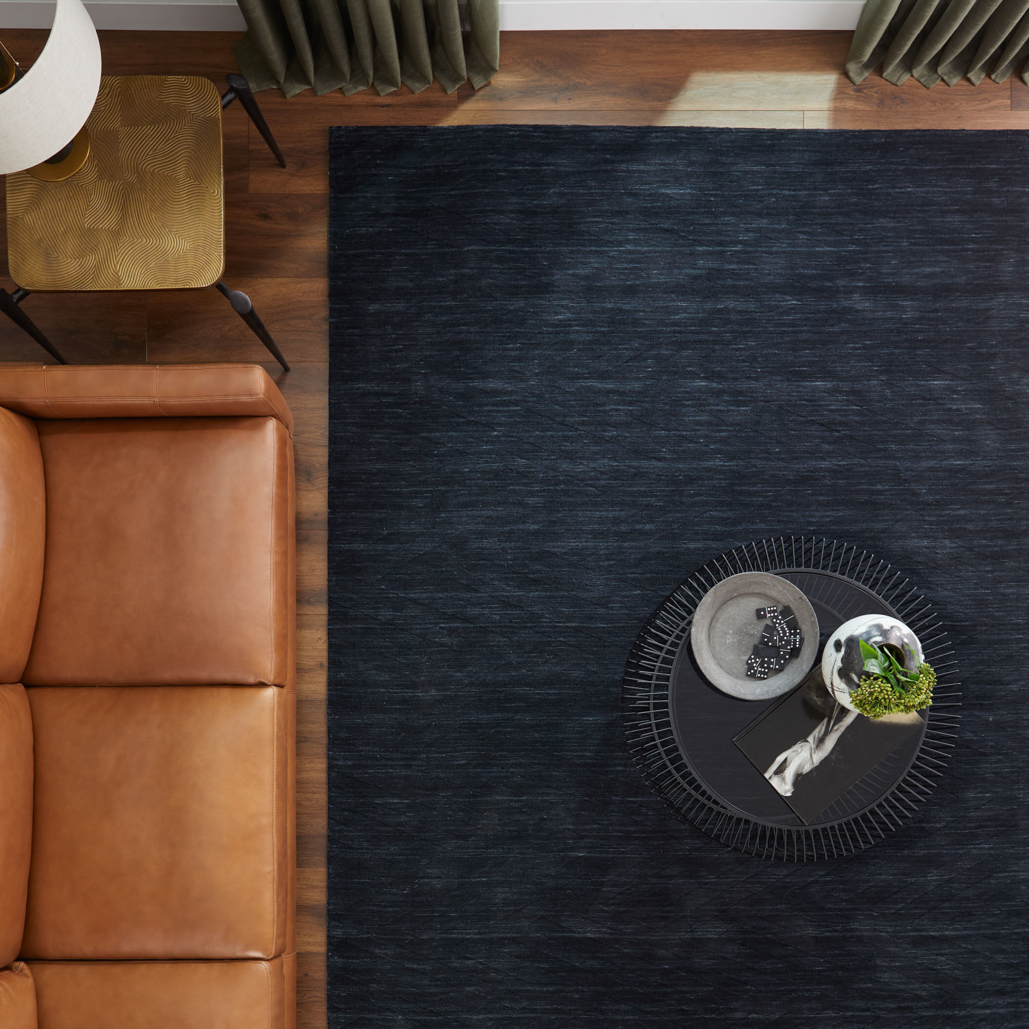 Kirti 36 X 24 inch Dark Grey Rug in 2 x 3