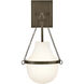 Collins Wall Mount Bath Wall Light in Heritage Bronze