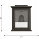 Audley LED 10 inch Textured Black Outdoor Wall Lantern in Distressed Seeded Glass, Small