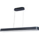 Walsh LED 40 inch Matte Black Horizontal Pendant Ceiling Light