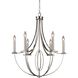 Dione 6 Light 25 inch Polished Nickel Chandelier Ceiling Light