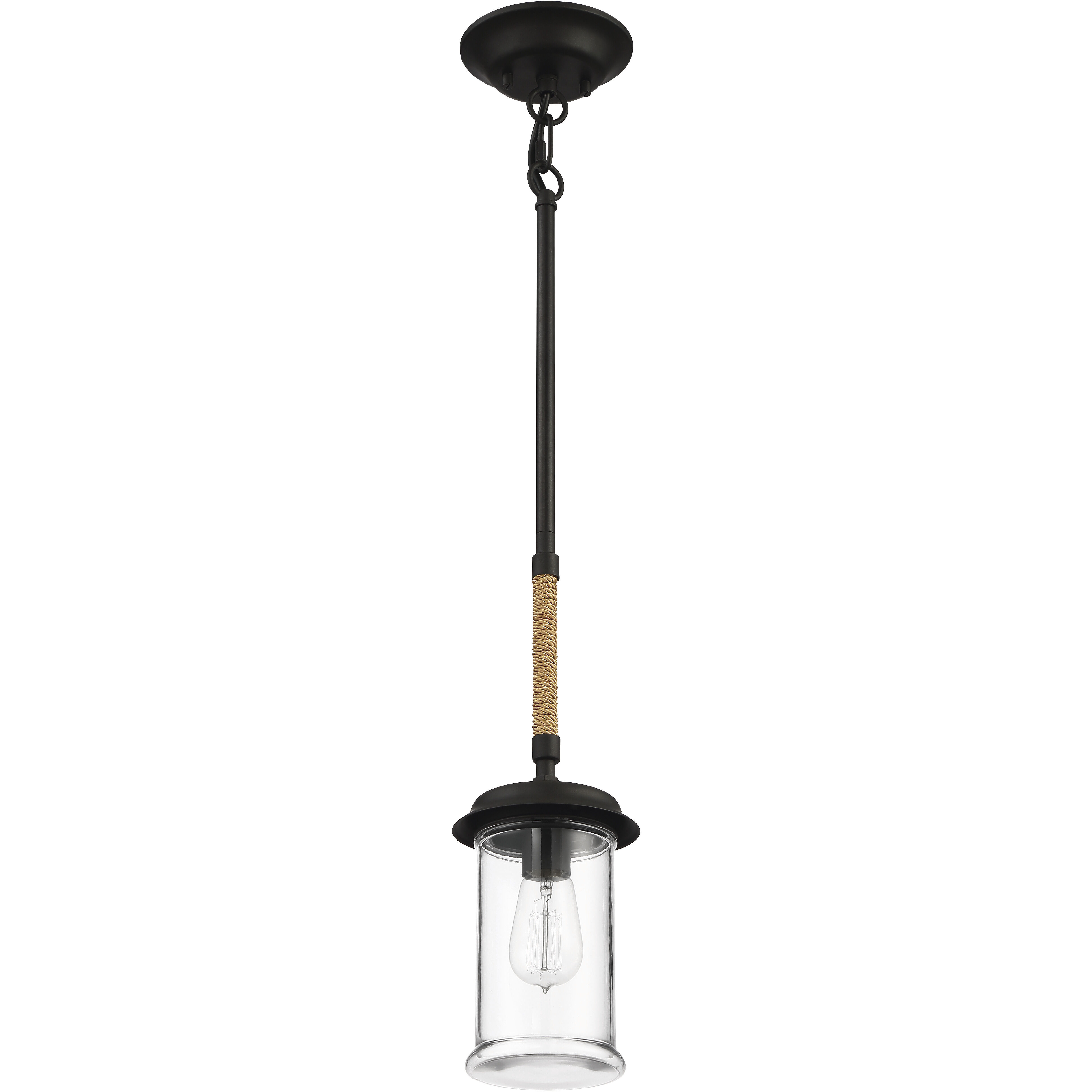 Homestead 1 Light 5.88 inch Espresso Outdoor Pendant