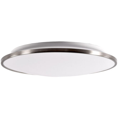 Puck LED 16.5 inch Brushed Nickel Flush Mount Ceiling Light in 16in.