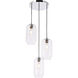 Collier 3 Light 16.3 inch Chrome Pendant Ceiling Light