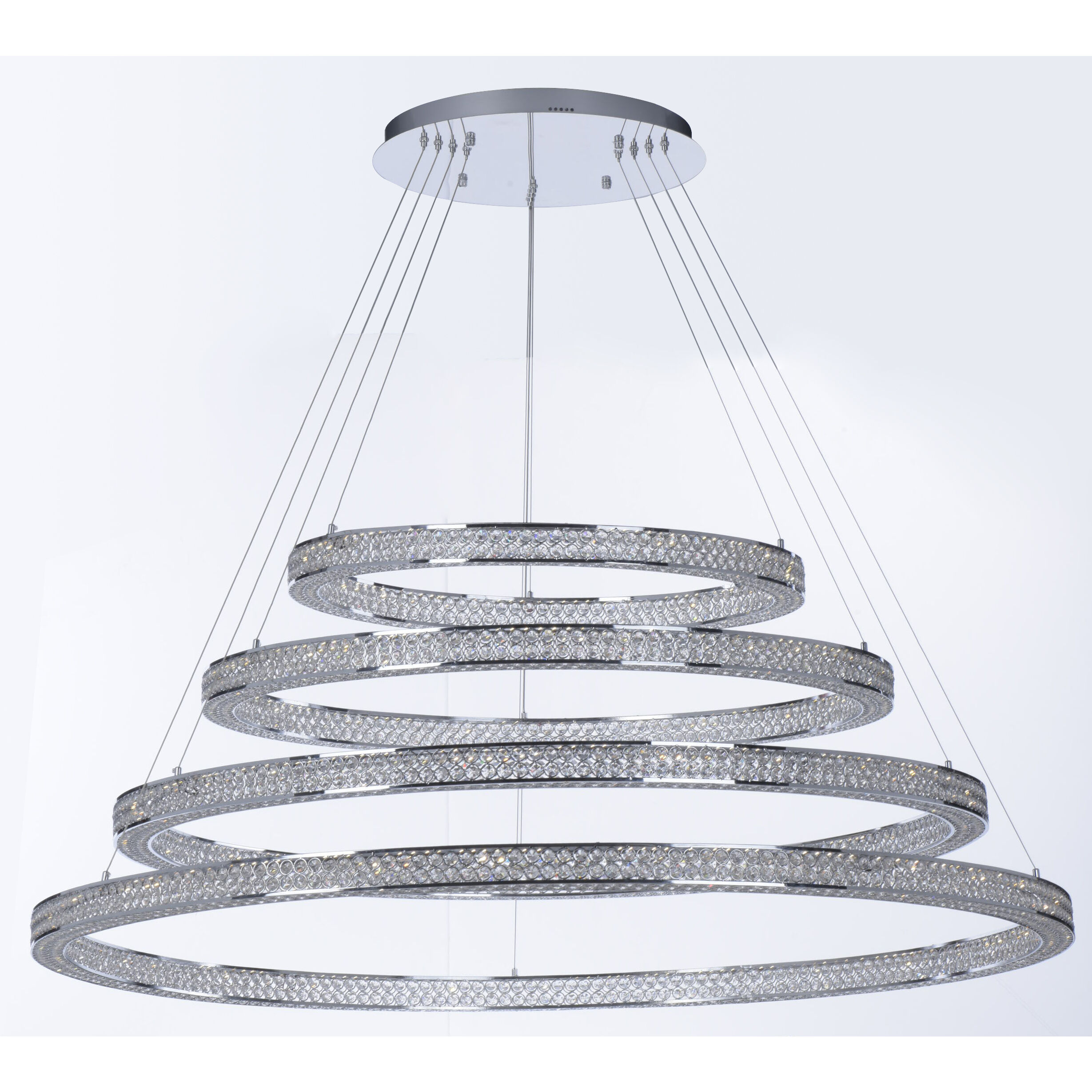 Eternity LED LED 60 inch Polished Chrome Foyer Pendant Ceiling Light
