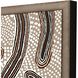 Geometrics Collection Antique Silver Wood With Rubbed Edges Framed Art