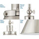 Hinton 1 Light 12 inch Brushed Nickel Pendant Ceiling Light