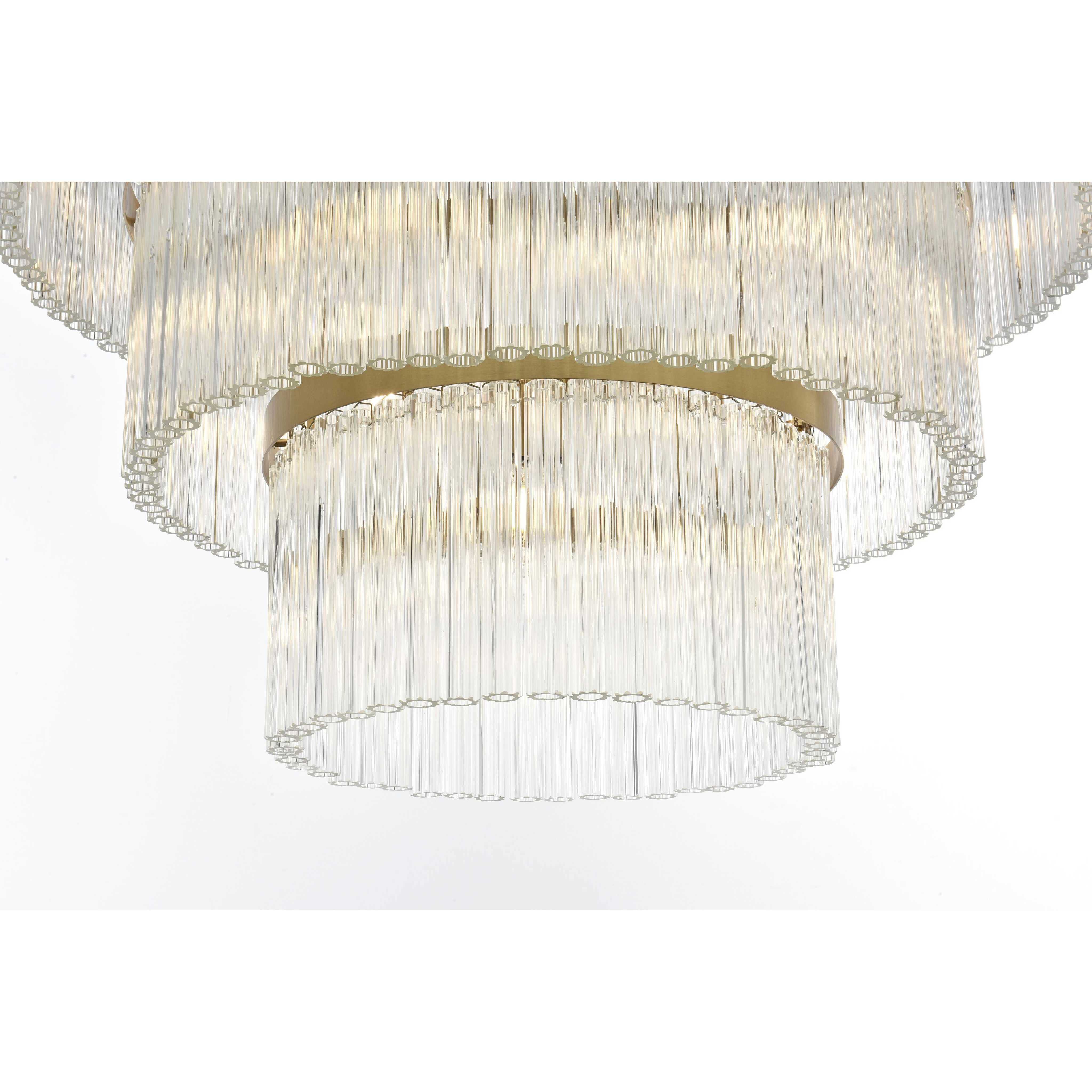 Harlow 18 Light 32 inch Satin Gold Chandelier Ceiling Light