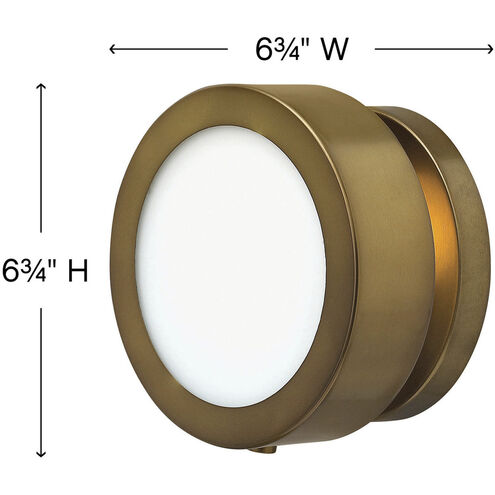 Mercer LED 7 inch Heritage Brass ADA Indoor Wall Sconce Wall Light