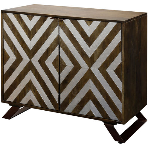 Cameron Light Walnut-Pewter Cabinet