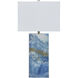 Adam 29 inch 100.00 watt Blue Multi Table Lamp Portable Light