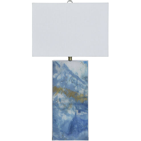 Adam 29 inch 100.00 watt Blue Multi Table Lamp Portable Light