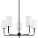 Foxdale 5 Light 26 inch Midnight Black Chandelier Ceiling Light