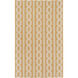 Lockhart 120 X 96 inch Neutral and Yellow Area Rug, Wool