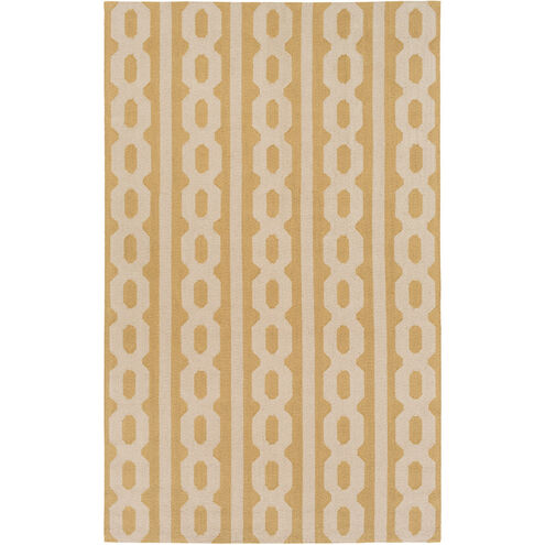Lockhart 120 X 96 inch Neutral and Yellow Area Rug, Wool