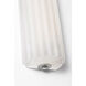 Chapman & Myers Madden LED 4.25 inch Alabaster and Polished Nickel ADA Fluted Linear Sconce Wall Light