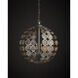 Tartufo 4 Light 20.25 inch Contemporary Silver Leaf/Capiz Shell Chandelier Ceiling Light