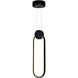 Pulley LED 4 inch Black Mini Pendant Ceiling Light