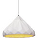 Radiance Collection LED 12 inch Dark Bronze and Champagne Gold and Matte White and White Pendant Ceiling Light