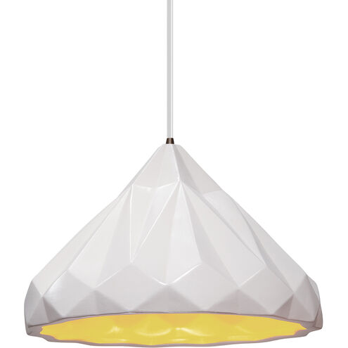 Radiance Collection LED 12 inch Dark Bronze and Champagne Gold and Matte White and White Pendant Ceiling Light
