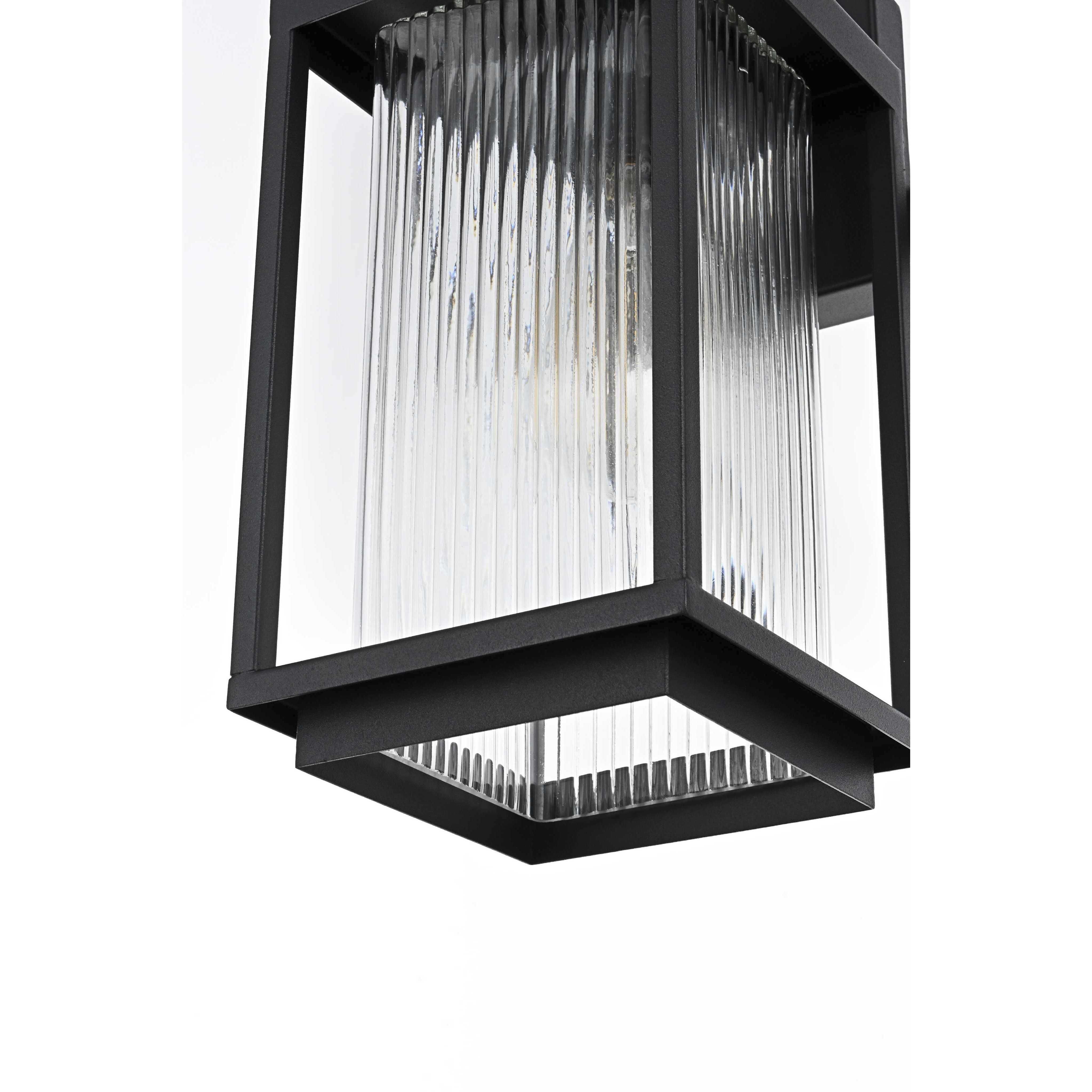 Ludlow 1 Light 12.5 inch Black Outdoor Wall Sconce